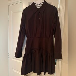 STAUD Brown Mini Dress